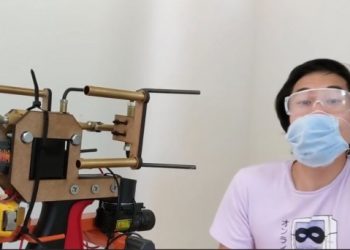 Маскгүй хүн рүү маскаар бууддаг буу зохион бүтээжээ