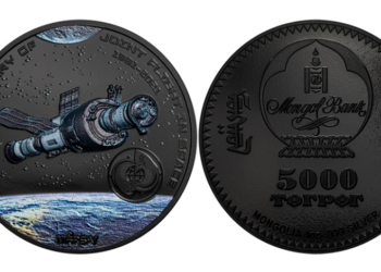 Монгол хүн сансарт ниссэний 40 жилийн ойн хүрээнд ‘Сансар-40 жил’ дурсгалын зоос гаргажээ