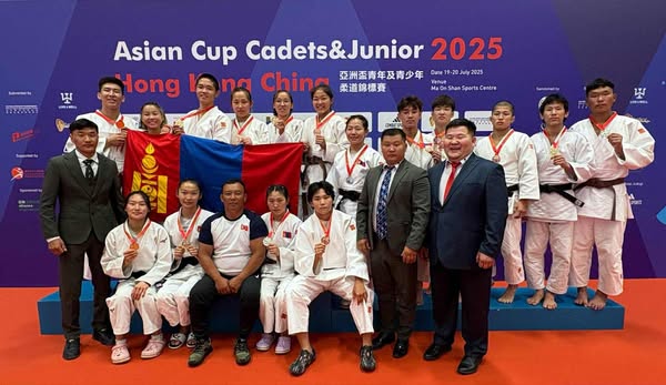 Хонгконгод зохион байгуулагдсан Жудо бөхийн Өсвөр Залуучуудын Азийн цомын Аварга шалгаруулах олон улсын тэмцээнд эх орноо төлөөлөн оролцсон өсвөр үеийн тамирчид нийт 16 медаль авлаа