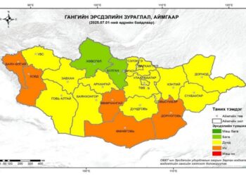 ГАНГИЙН ЭРСДЭЛИЙН ҮНЭЛГЭЭГЭЭР ӨВӨРХАНГАЙ, БАЯН-ӨЛГИЙ, ӨМНӨГОВЬ, ХОВД, ДОРНОГОВЬ АЙМГУУД ИХ ЭРСДЭЛТЭЙ БАЙНА