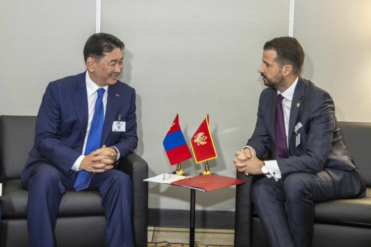 Монгол Улсын Ерөнхийлөгч У.Хүрэлсүх Монтенегро Улсын Ерөнхийлөгч Яков Милатовичтой уулзлаа
