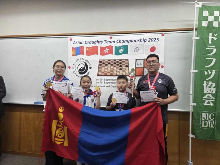 Монголын даамчид Токиод түрүүлэв