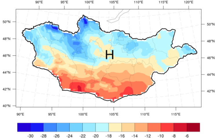 Өвлийн саруудад төв болон зүүн аймгуудын нутгаар цас ахиу орж, цасны зузаан нэмэгдэх хандлагатай байна