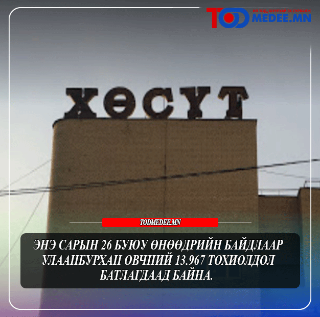ХӨСҮТ: Улаанбурхан өвчний 13967 тохиолдол бүртгэгдээд байна
