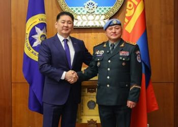 НҮБ-ын цэргийн хүчний командлагчаар ажилласан анхны монгол генералыг хүлээн авч уулзлаа