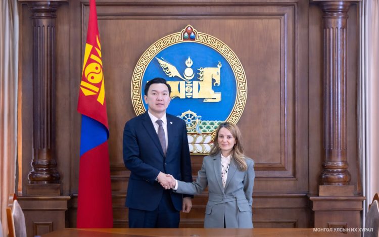 Улсын Их Хурлын дарга Н.Учрал Бүгд Найрамдах Турк Улсаас Монгол Улсад суугаа Элчин сайд Башак Гэнч Юксэлийг хүлээн авч уулзав