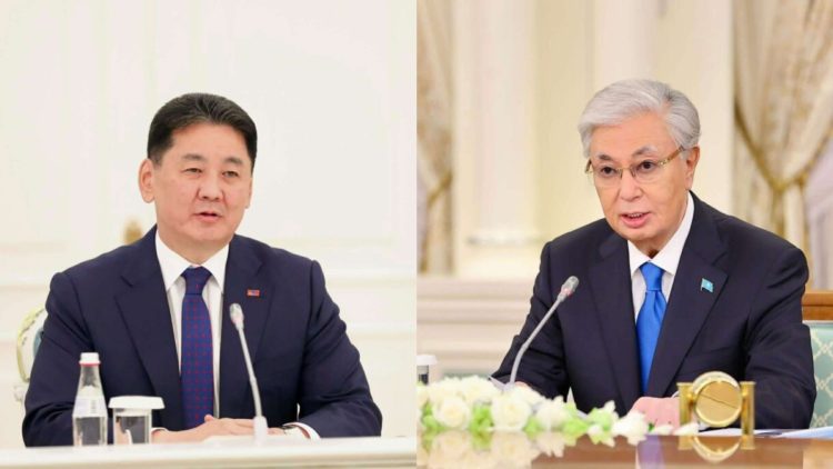 Ерөнхийлөгч У.Хүрэлсүх, К.Токаев нар албан ёсны хэлэлцээ хийлээ
